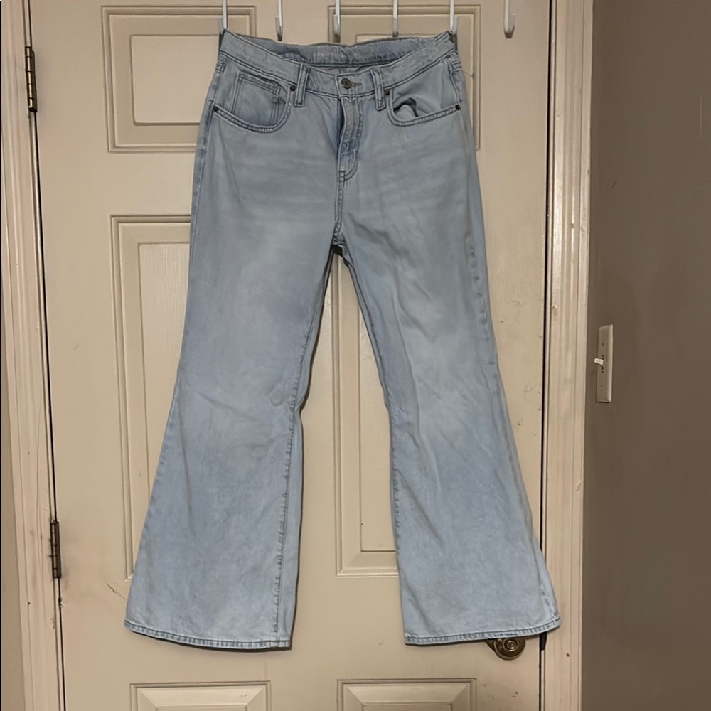 Old Navy Blue Flare Wide Leg Jeans